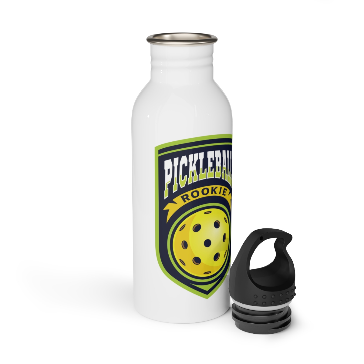 Pickleball Rookie - Crest Stainless Steel Water Bottle product thumbnail image