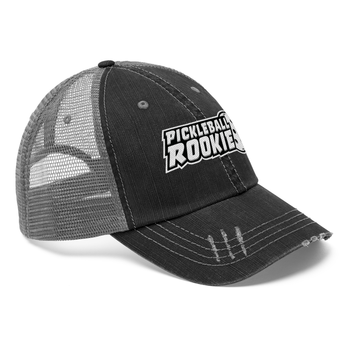 Pickleball Rookie - Core B/W Unisex Trucker Hat product thumbnail image