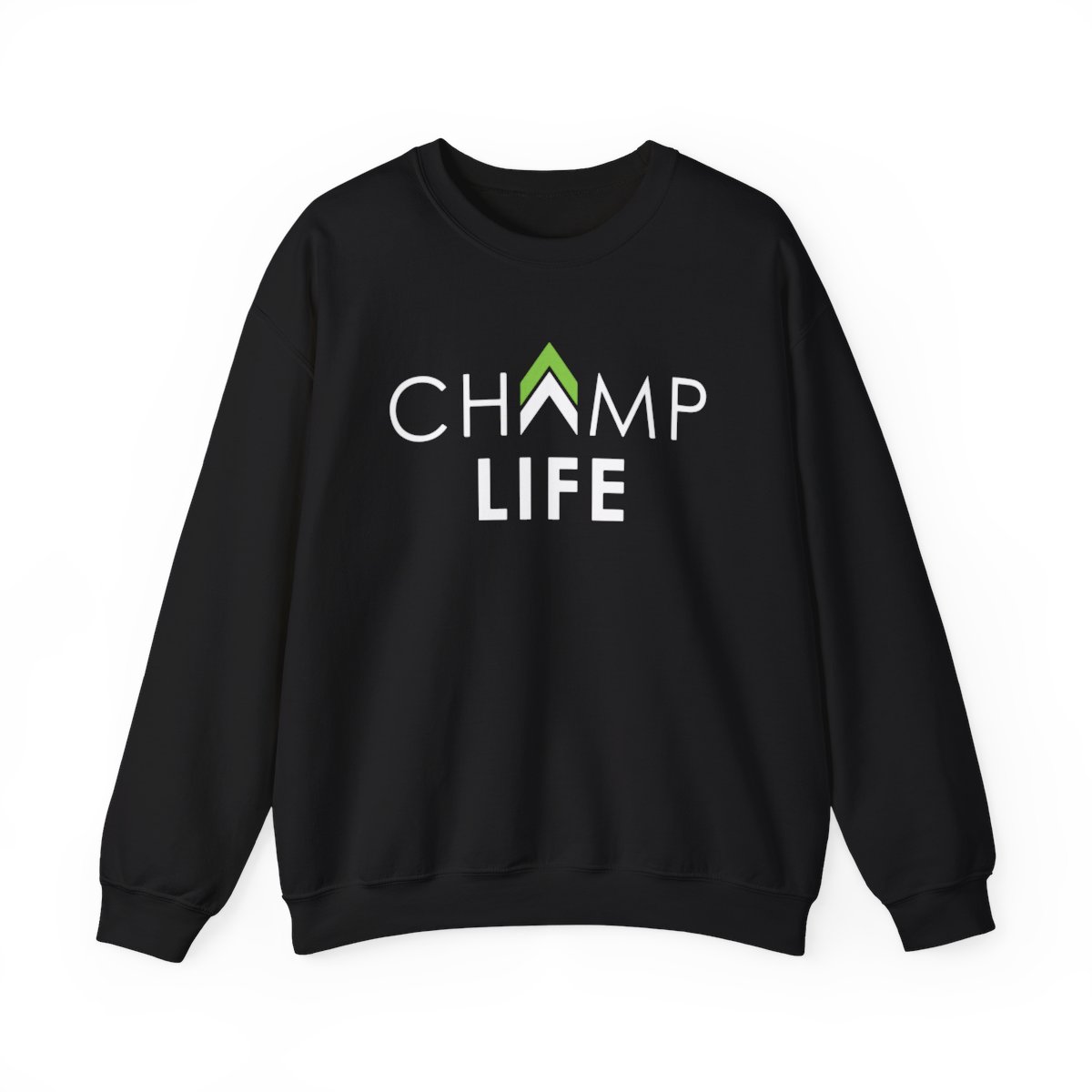Champ Life Unisex Crewneck Sweatshirt - Black product main image