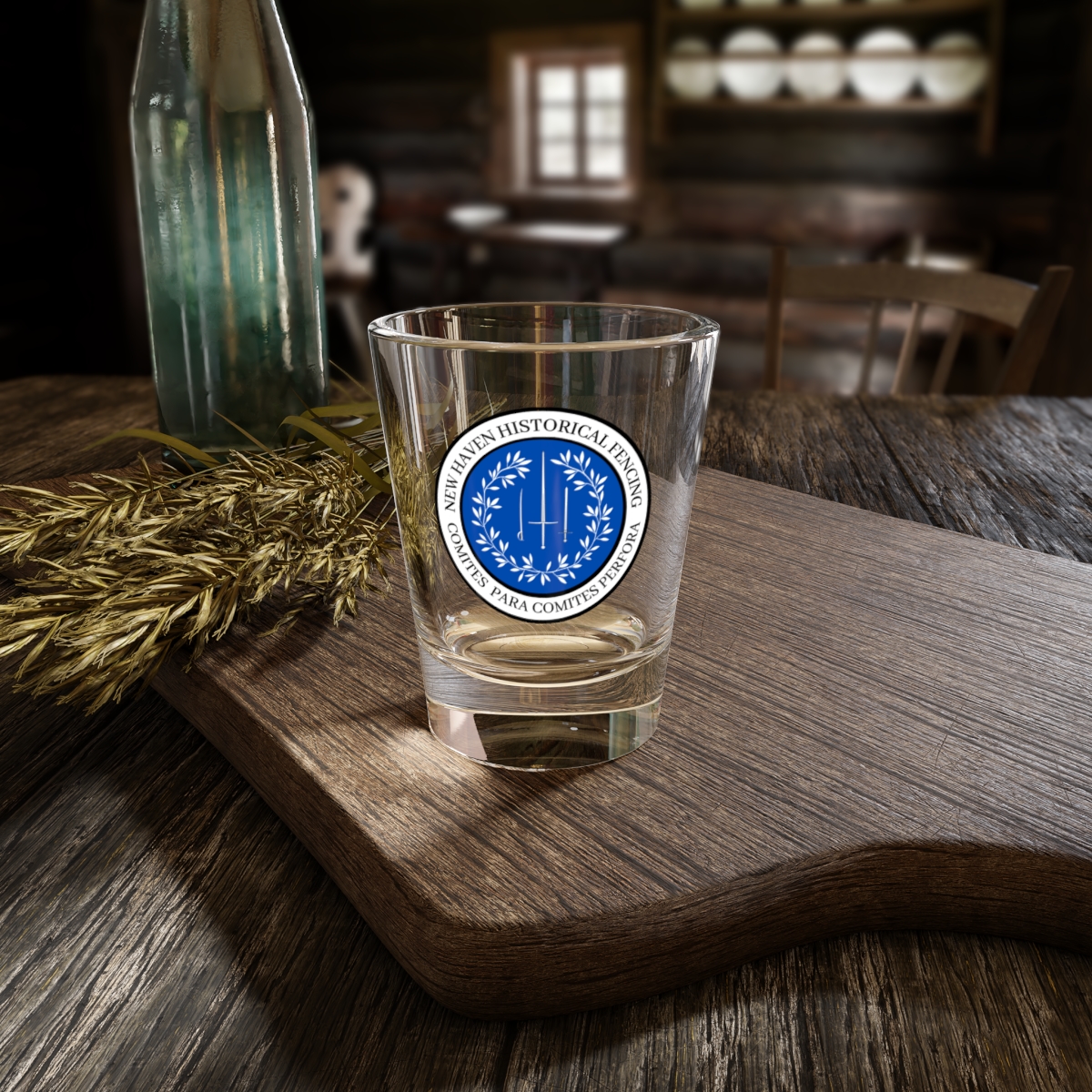 New Haven Historical Fencing Shot Glass, 1.5oz product thumbnail image