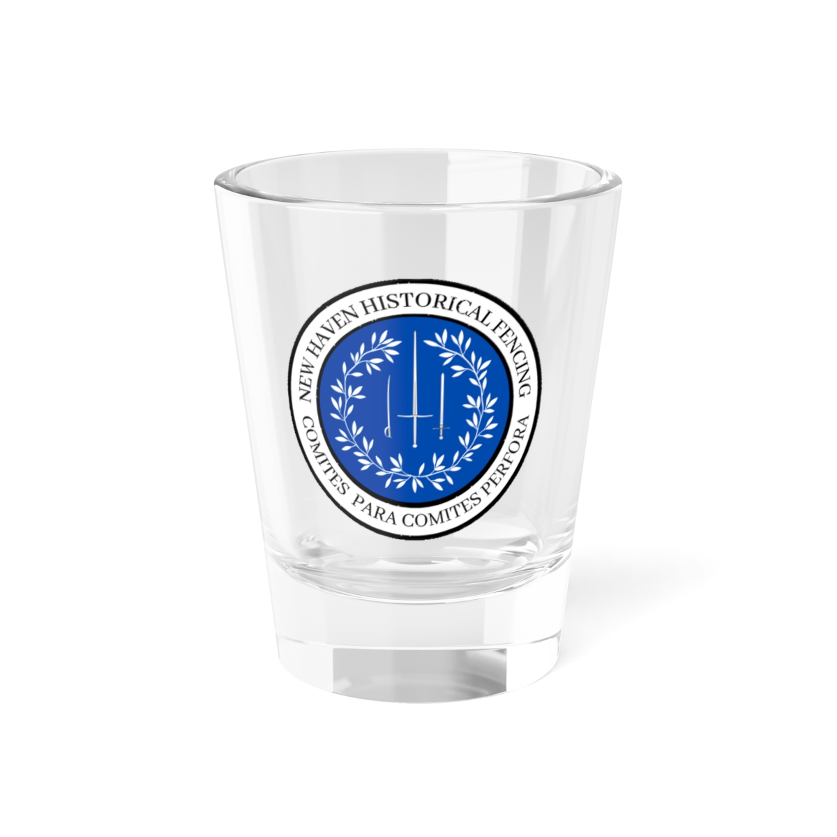 New Haven Historical Fencing Shot Glass, 1.5oz product main image