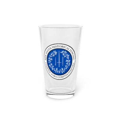New Haven Historical Fencing Pint Glass, 16oz
