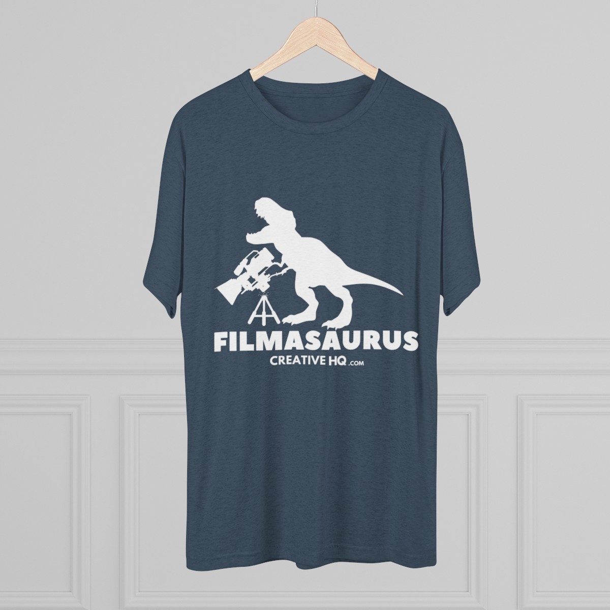 Filmasaurus Unisex Tri-Blend T Rex Shirt product thumbnail image