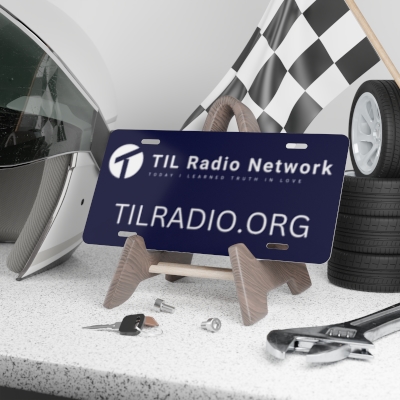 TIL Radio License Plate