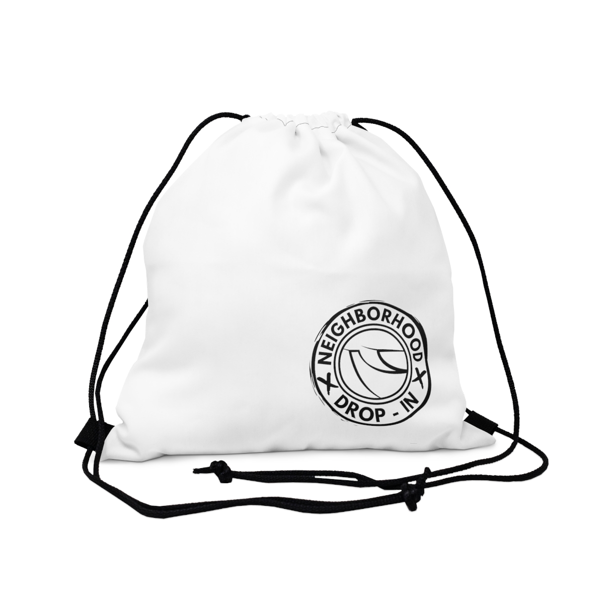 Drop In Drawstring Bag (White) product main image