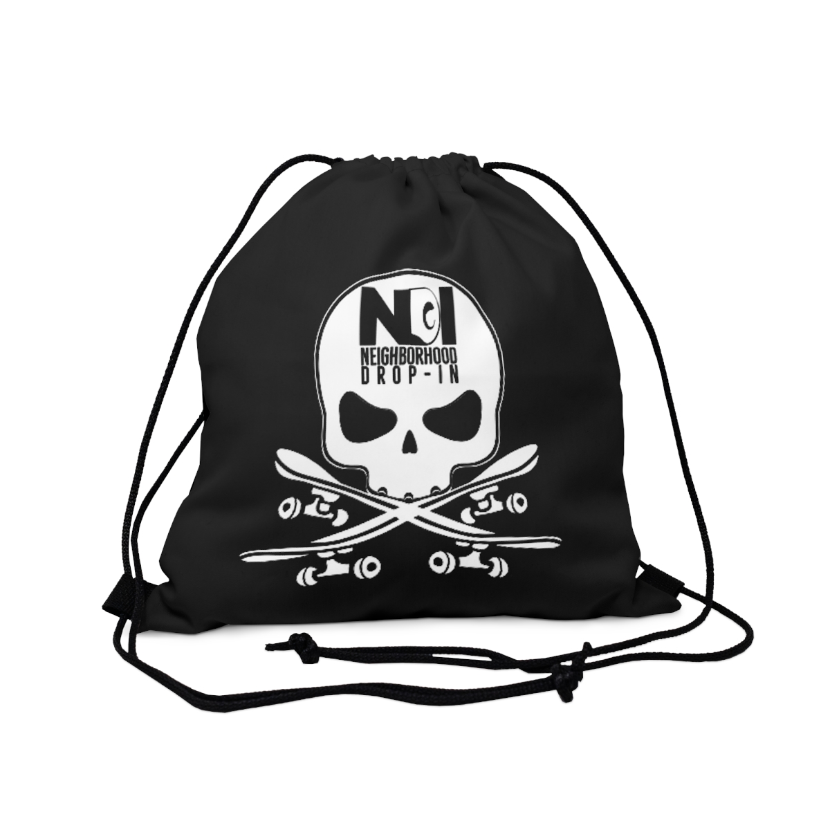 Skull & Crossboards Drawstring Bag (Black) product thumbnail image