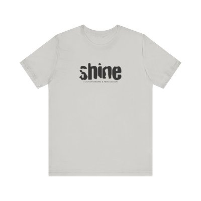 Shine White Logo Tee