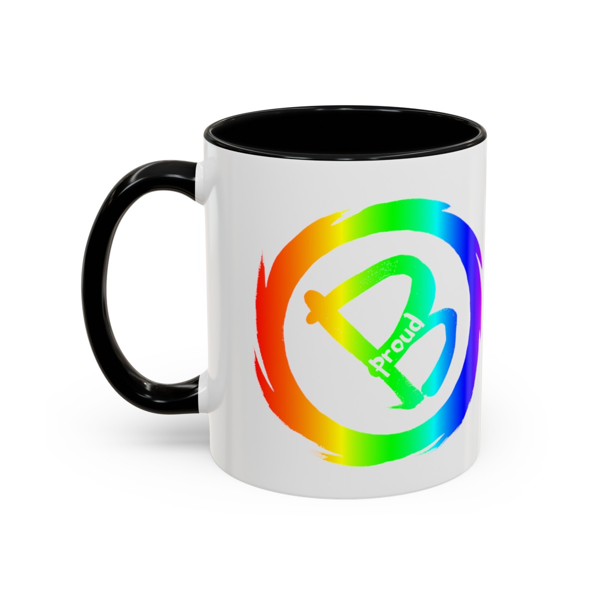 Coffee Mug, 11oz Rainbow B proud product thumbnail image