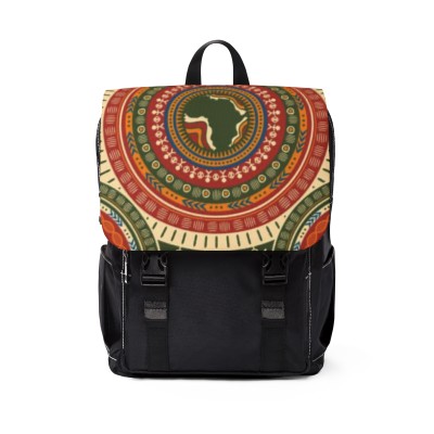 African Print Style Casual Oxford Canvas backpack | Laptop Oxford canvas backpack For Travel | Backpack For Everyday