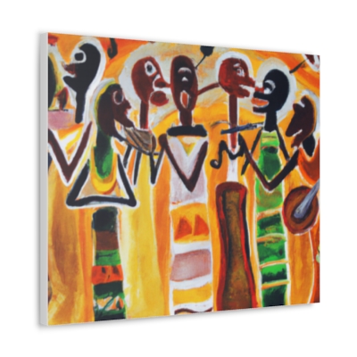 African Singing Note Canvas Wall Art for Living Room Singing Note Canvas Art Entryway Wall Decor For Gift Canvas Art Wall