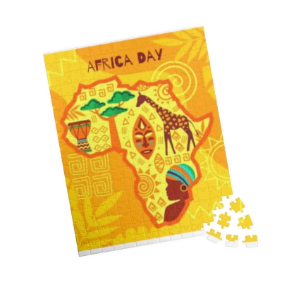 Africa Jigsaw Puzzle, Africa Map Puzzle For Family Time, Vertical Puzzle, GPuzzle Game For Adults and Kids (110, 252, 500, 1014-piece)