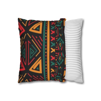 Africa Print Spun Polyester Pillowcase, Pillowcase For Living Room Couch, Africa Pillowcase, Double Sided African Print 