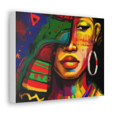 Colorful African Woman Canvas Wall Art | Canvas Wall Art African Woman | Canvas Wall Decor For New Home Gift