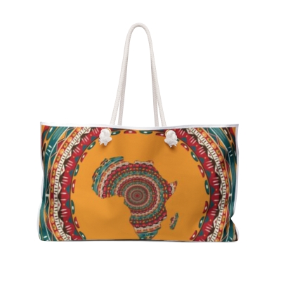 Weekender Bag Women |  Colorful Bag | Beach bag | Travel Bag | African  Map Weekender Bag | Gift for her 