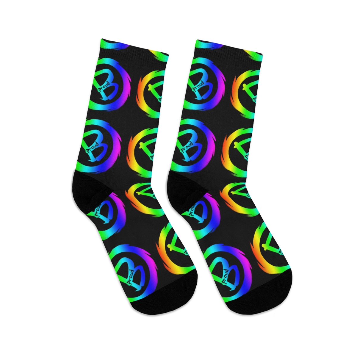 Recycled Poly Socks Rainbow B proud  product thumbnail image