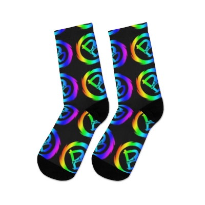 Recycled Poly Socks Rainbow B proud 