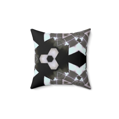 14" x 14" Faux Suede Pillow - Abstract Illumination Four