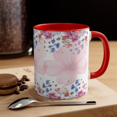 Pinkie Accent Coffee Mug, 11oz