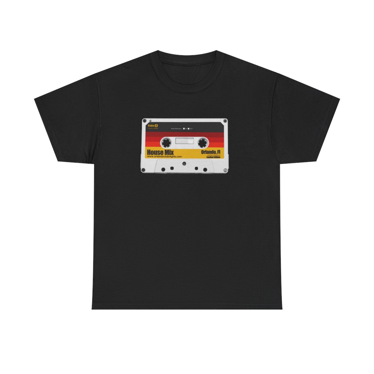 House Music Vintage Cassette T-Shirt Black Unisex