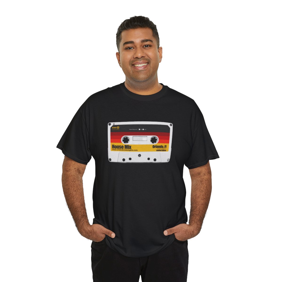 House Music Vintage Cassette T Shirt Black Unisex product thumbnail image