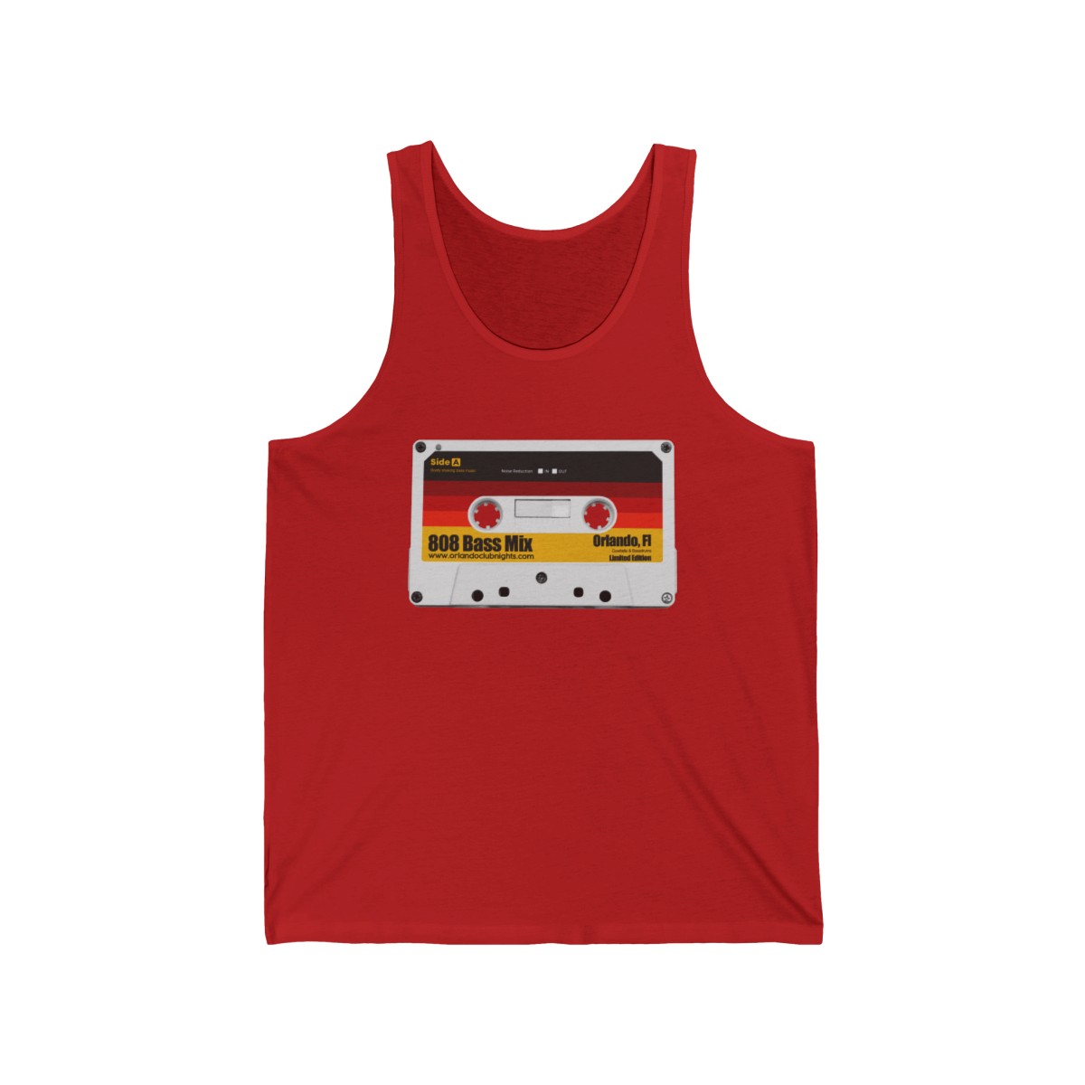 808 Bass Vintage Cassete Mens Jersey Tank Top product main image