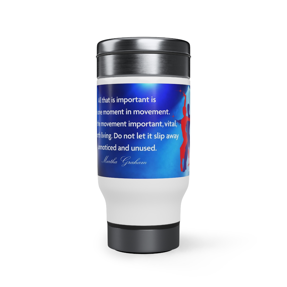Stainless Steel Travel Mug with Handle, 14oz product main image