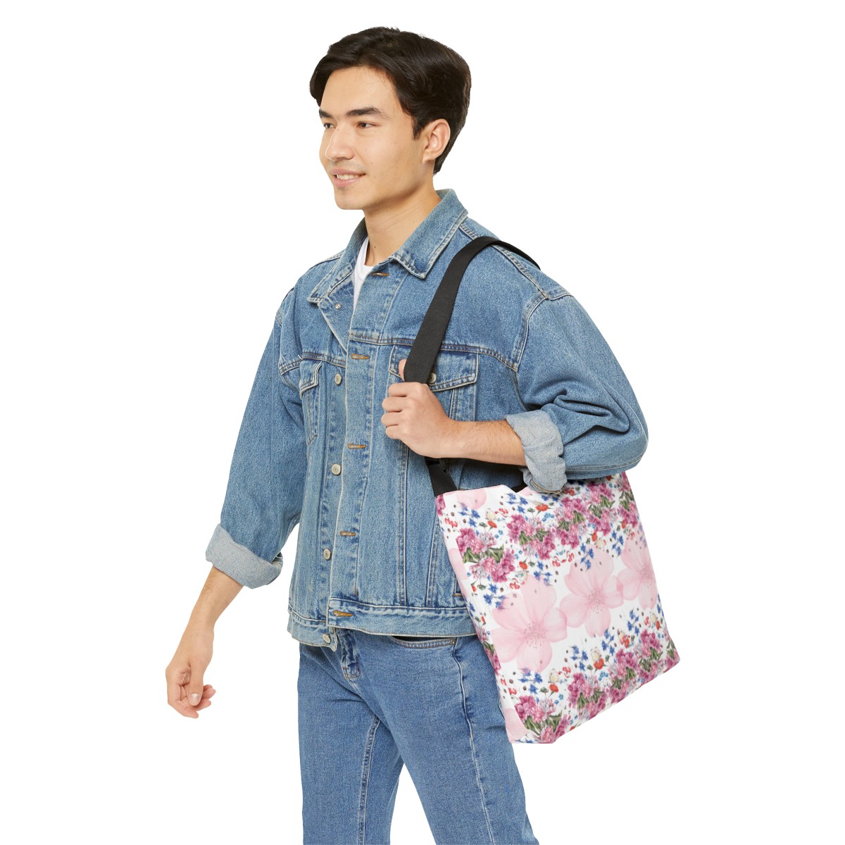 Pinkish Adjustable Tote Bag (AOP) product thumbnail image