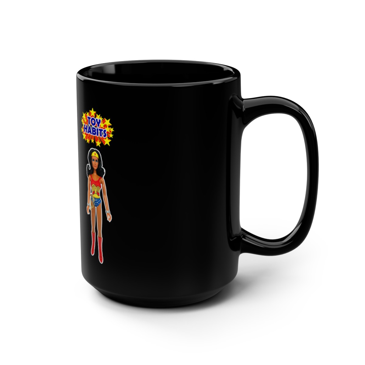 Wonder Woman Black Mug, 15oz product thumbnail image