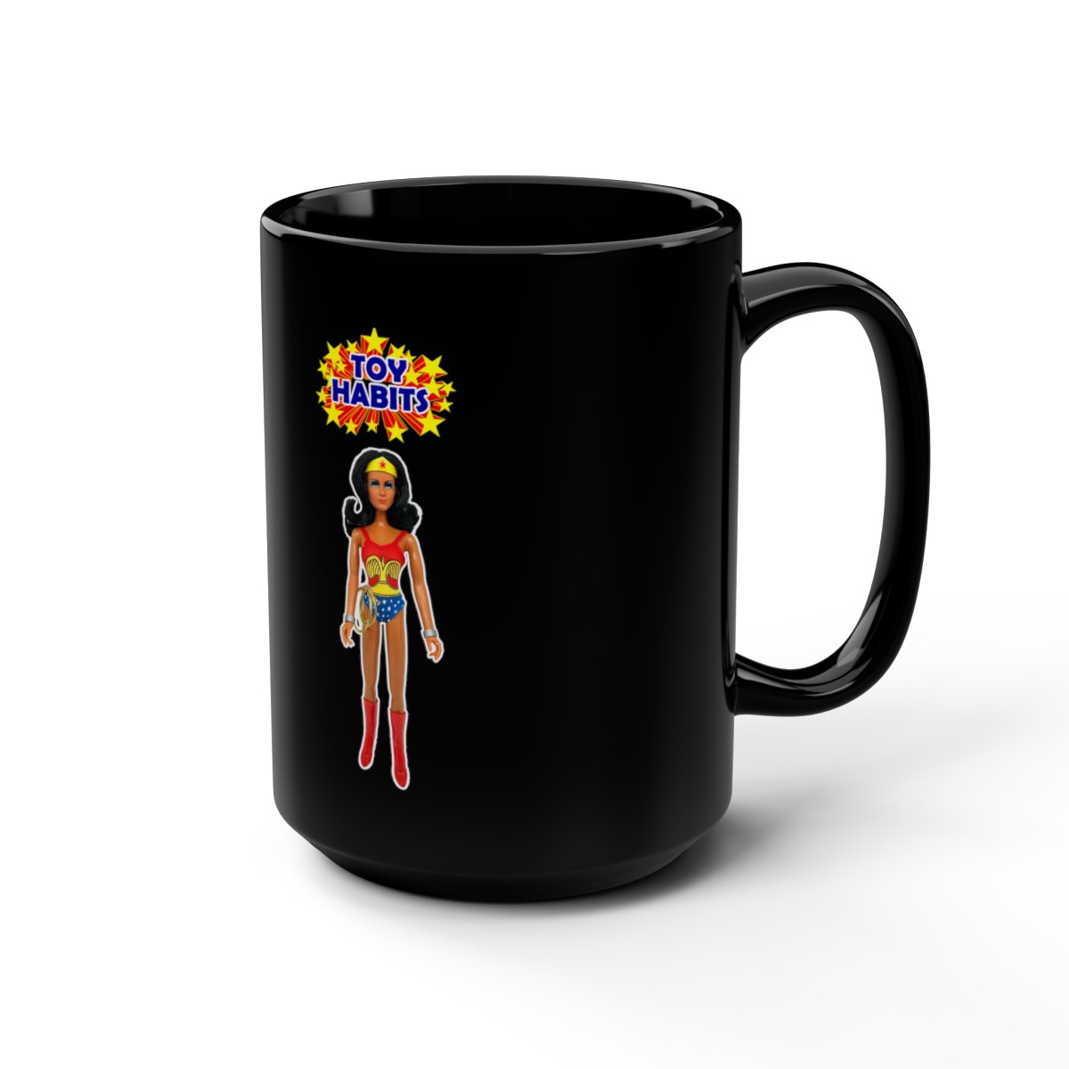 Wonder Woman Black Mug, 15oz product main image