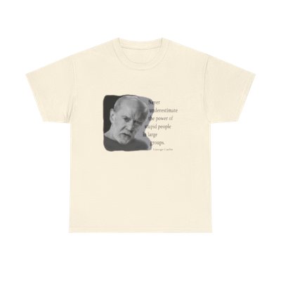 The Wit of George Carlin Cotton T-Shirt