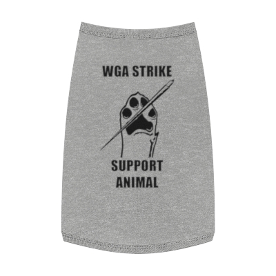 WGA Strike Support Animal Pet Tank Top 