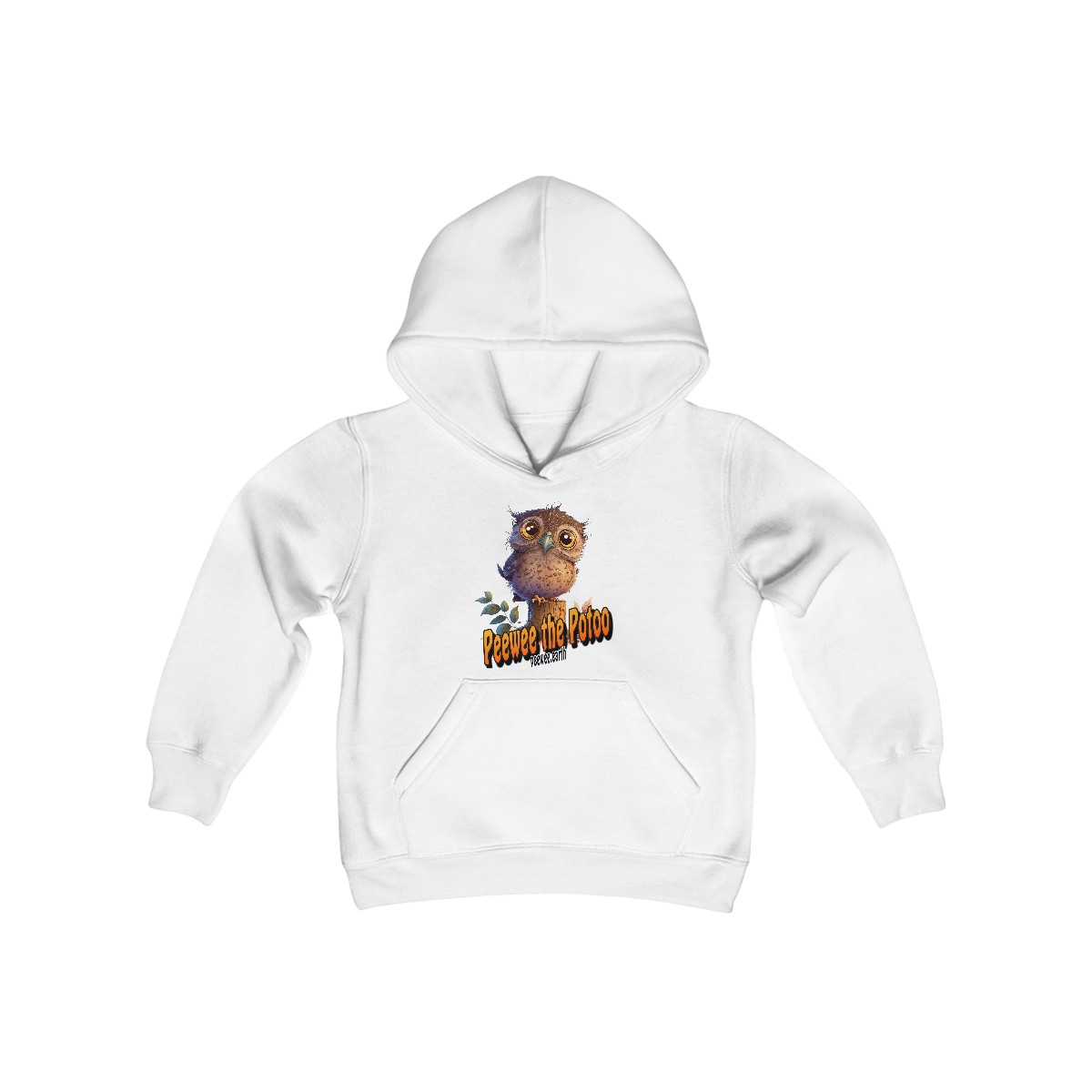Official Peewee the Potoo youth hoodie - Cozy Peewee product thumbnail image