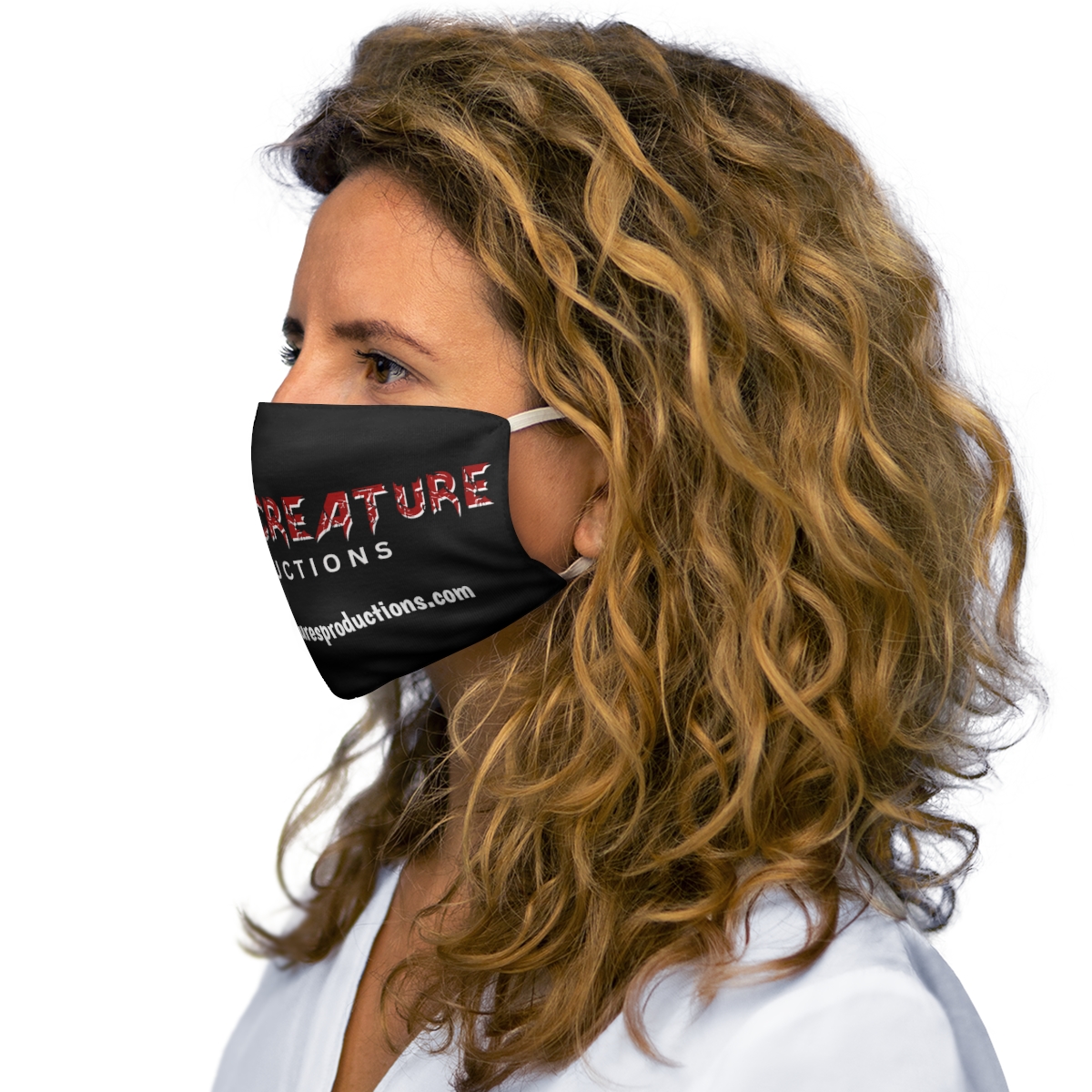 NIGHT CREATURE PRODUCTIONS logo Snug-Fit Polyester Face Mask product thumbnail image