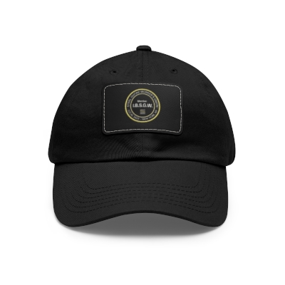  Hat with Leather Patch (Rectangle) (NY Logo)