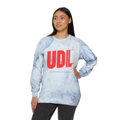 Universal Domino League-Unisex Color Blast Crewneck Sweatshirt