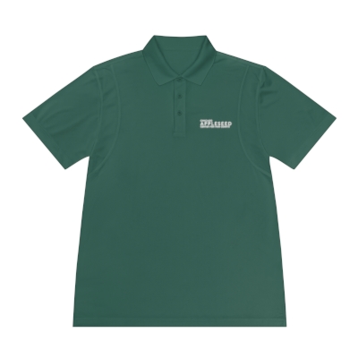 Moisture Wicking Sport Polo Shirt | Chicago Appleseed Logo Design (Forest Green // Black // White)