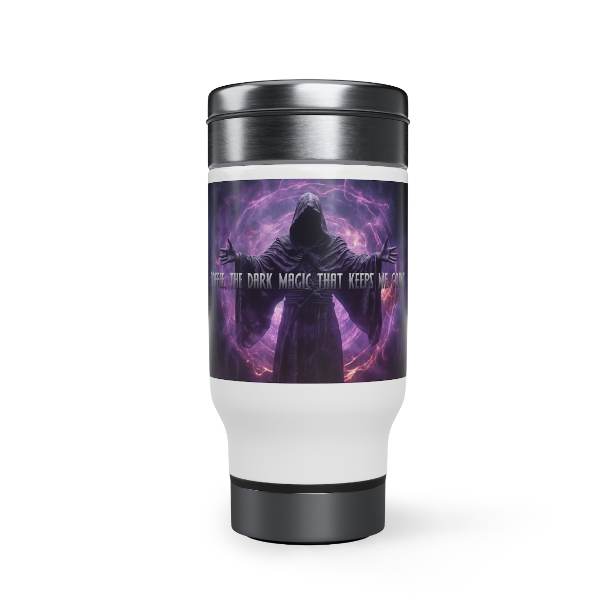 Stainless Steel Travel Mug with Handle, 14oz product main image
