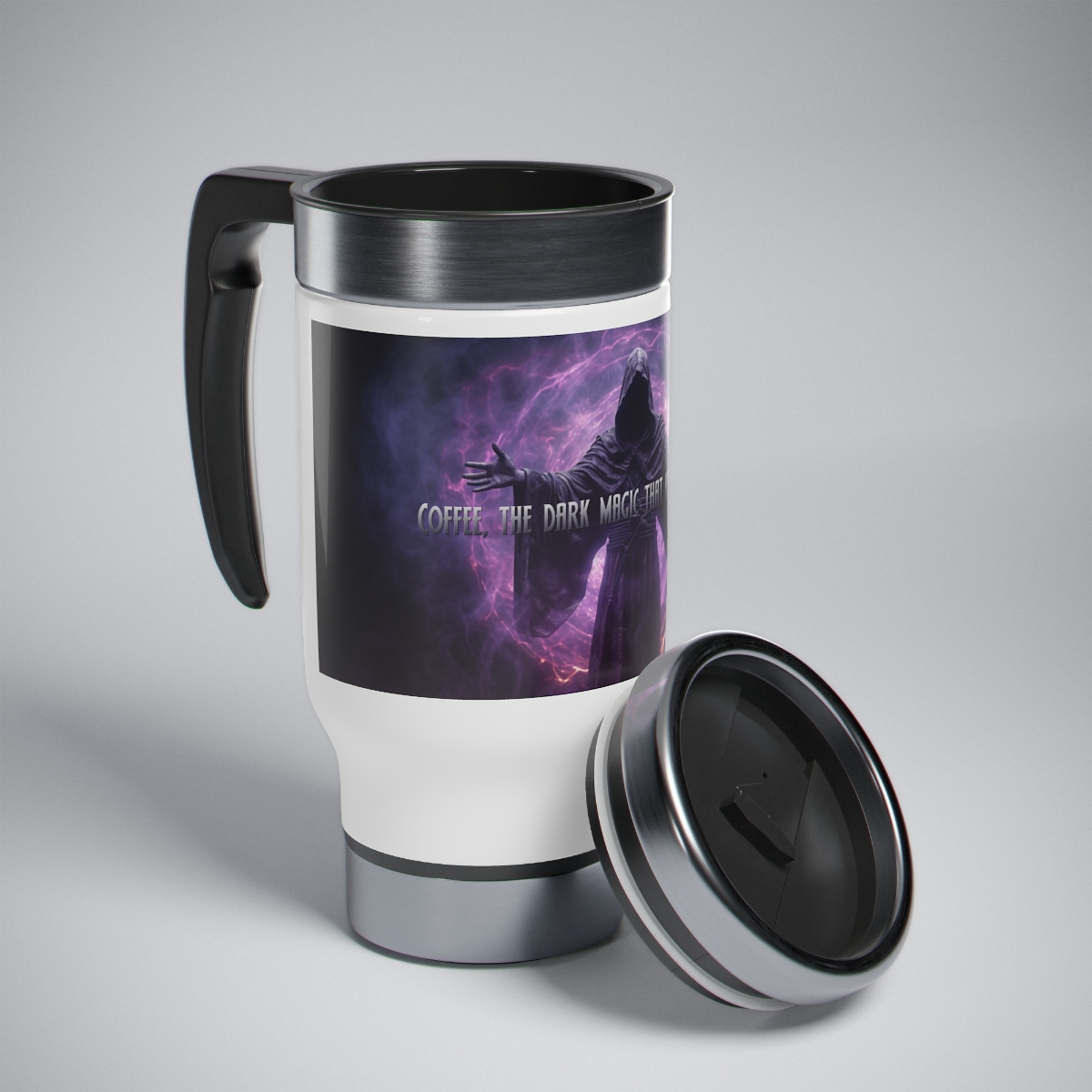 Stainless Steel Travel Mug with Handle, 14oz product thumbnail image