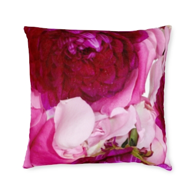 Square Pillow - Pink Back