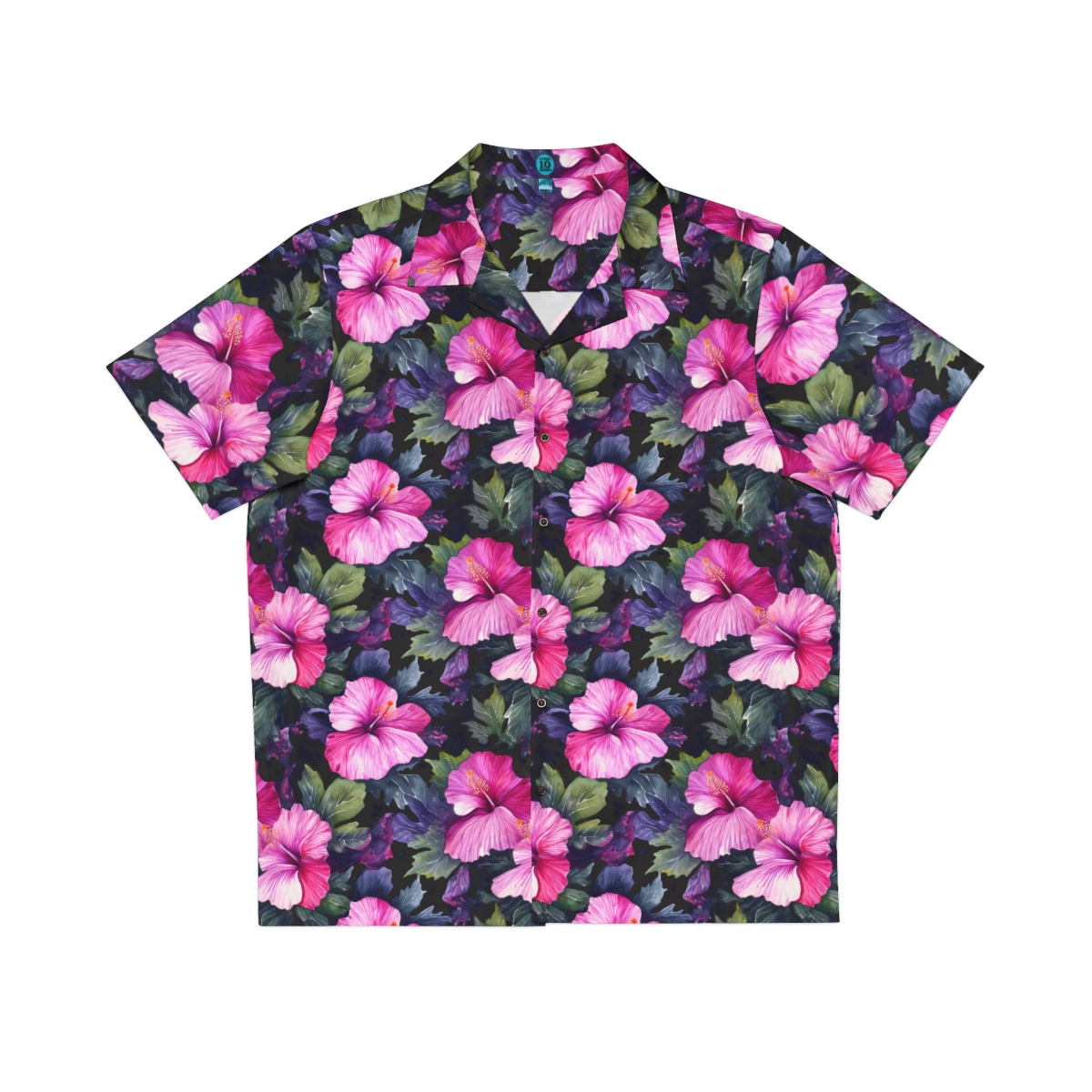 Watercolor Hibiscus (Dark III) Aloha Shirt product thumbnail image