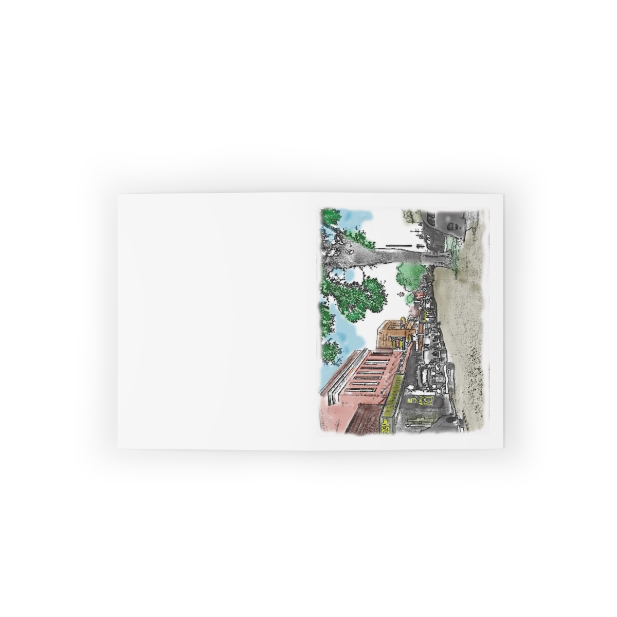 Winter Garden Plant Street 1938 Note Cards (8, 16, and 24 pcs) product thumbnail image