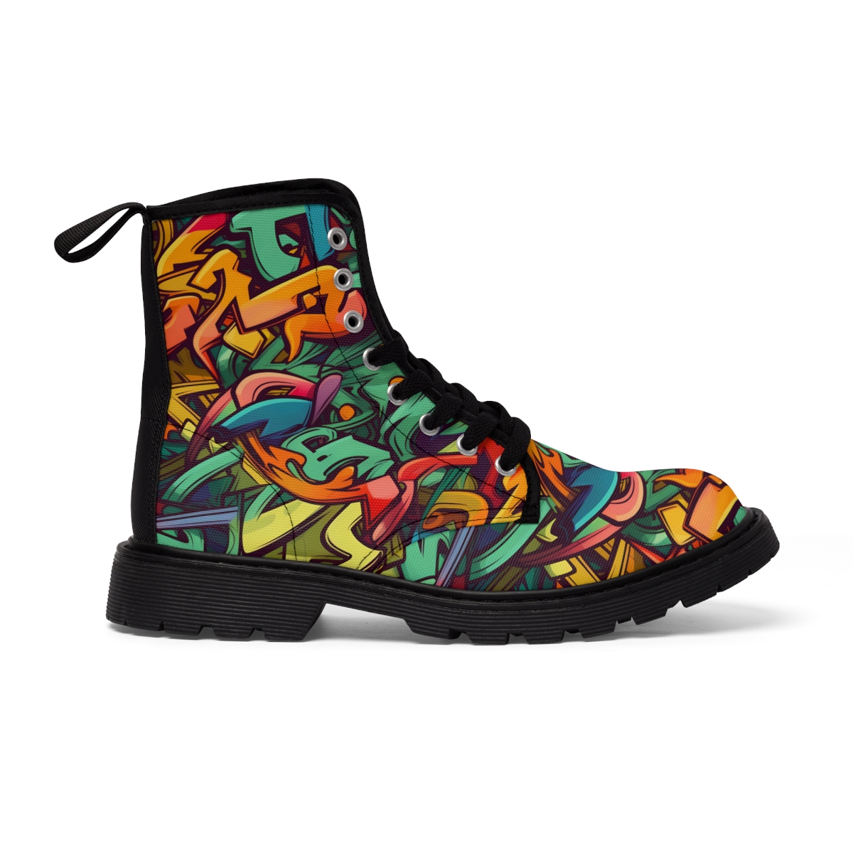 Graffiti Wildstyle (Vivid) Men's Canvas Boots product thumbnail image