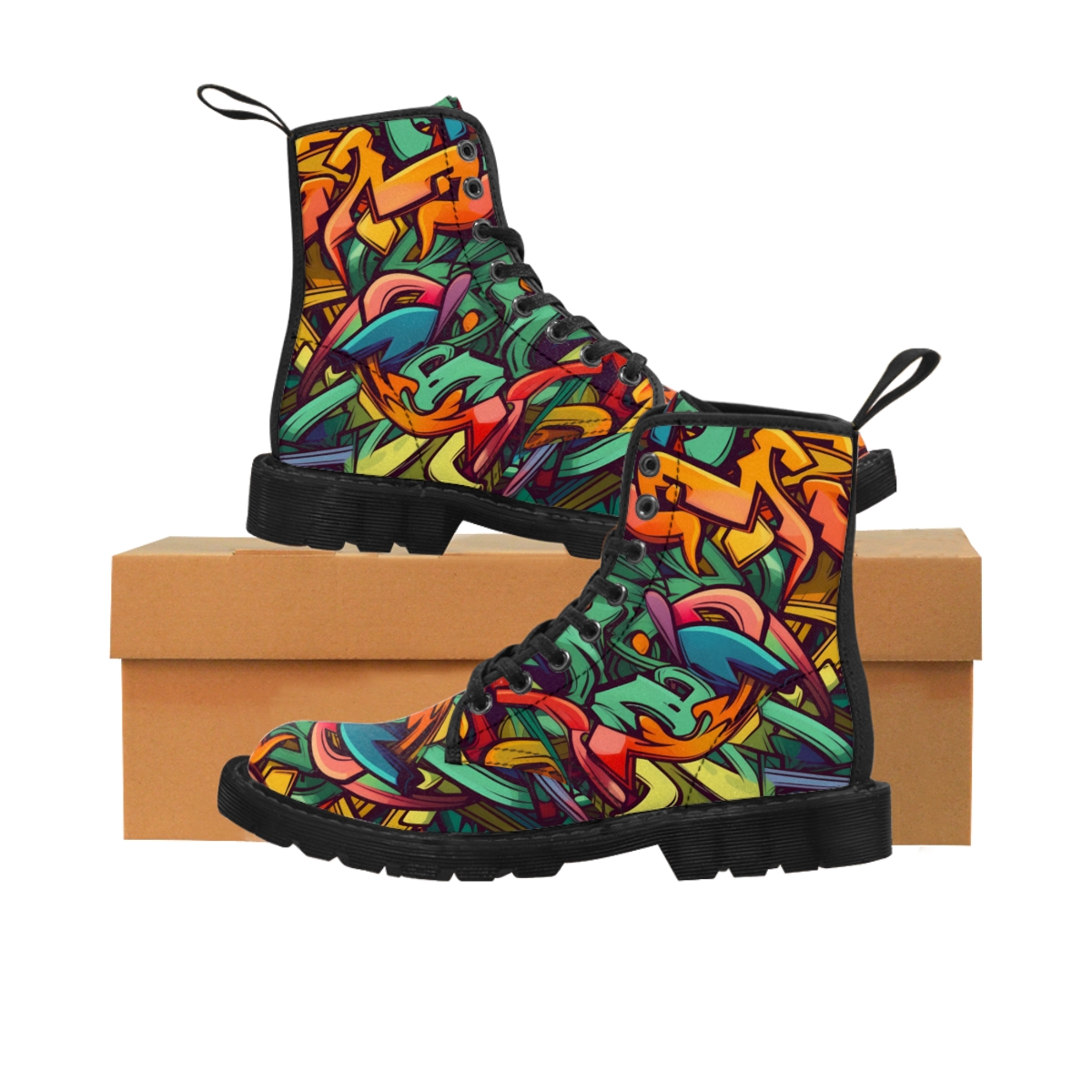 Graffiti Wildstyle (Vivid) Women's Canvas Boots product main image