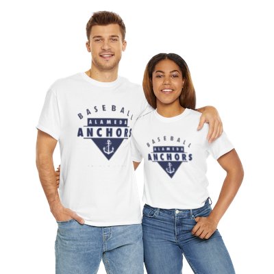 Alameda Anchors "Anchor Down" Navy Edition Unisex Heavy Cotton Tee