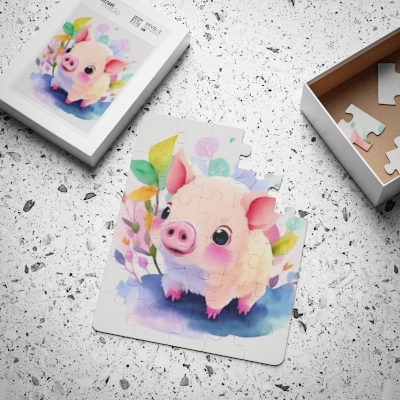 Cute litle Piggy, Kids' Puzzle, 30-Piece