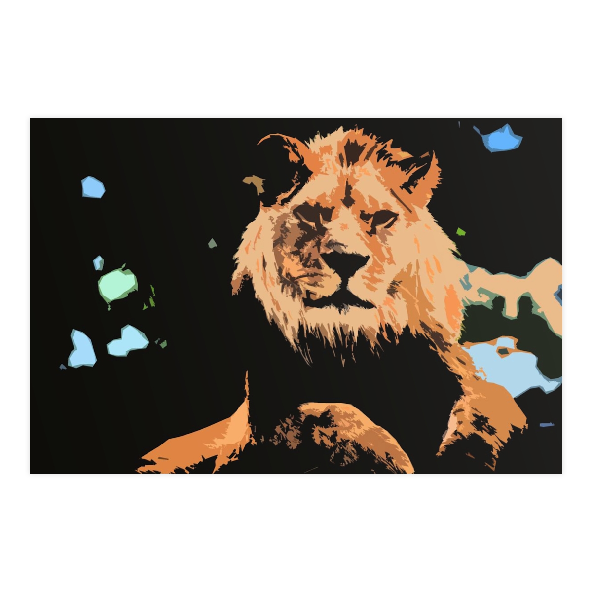 Lion -  Horizontal Matte Posters product thumbnail image