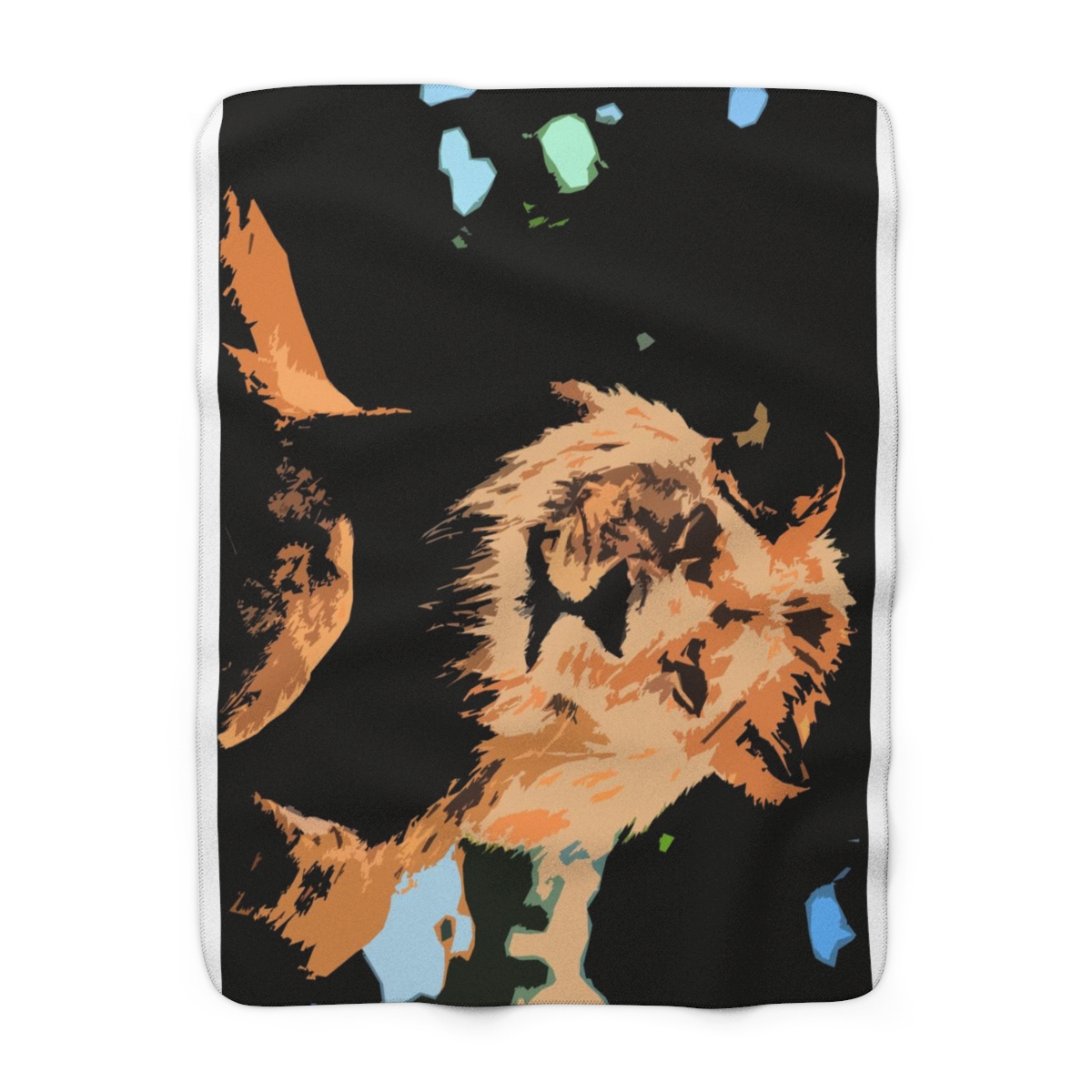 Lion - Sherpa Fleece Blanket product main image