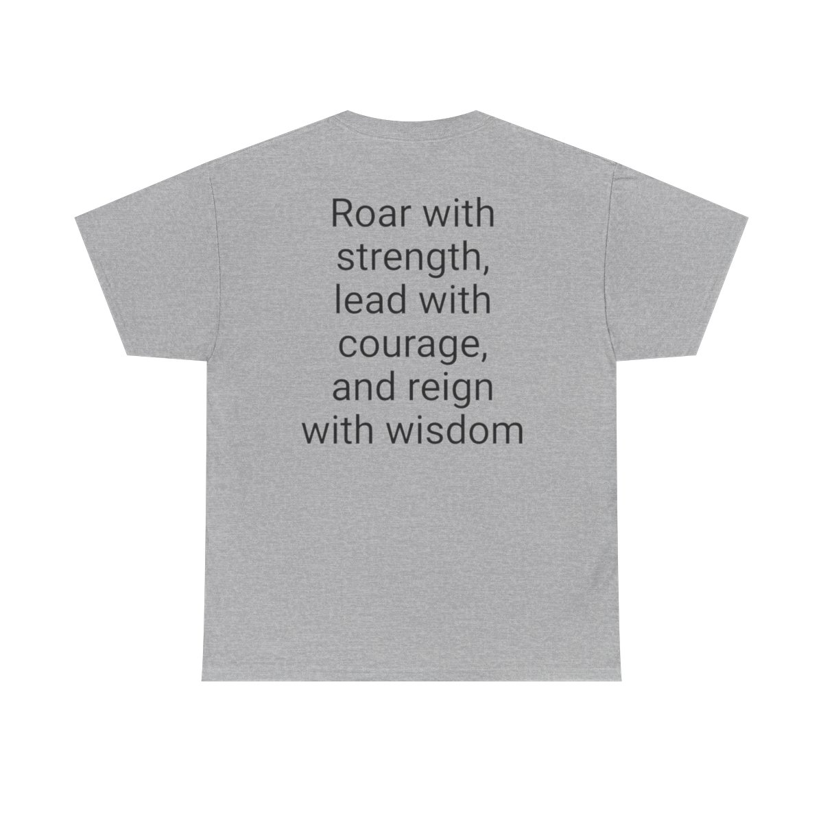 Lion  - Unisex Heavy Cotton Tee   "Roar with strength, lead with courage, and reign with wisdom." product main image