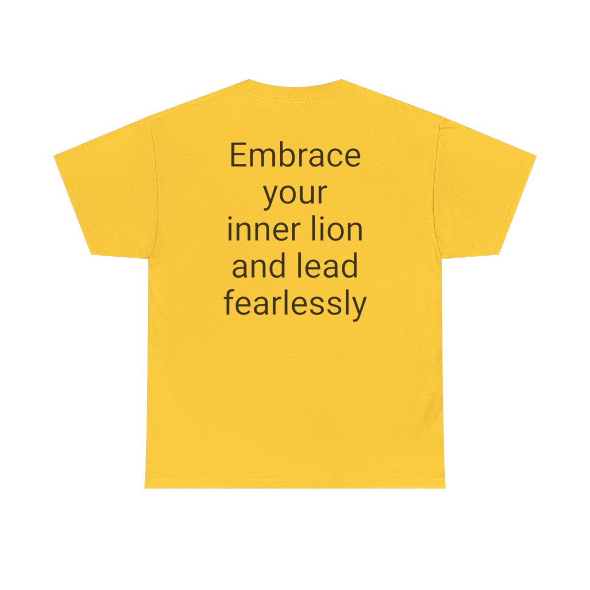 Lion  - Unisex Heavy Cotton Tee   "Embrace your inner lion and lead fearlessly." product main image