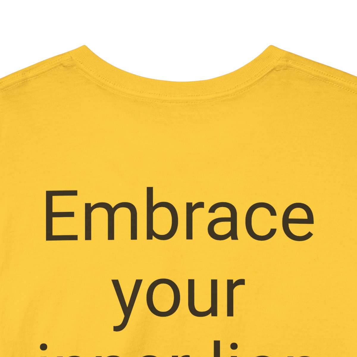 Lion  - Unisex Heavy Cotton Tee   "Embrace your inner lion and lead fearlessly." product thumbnail image